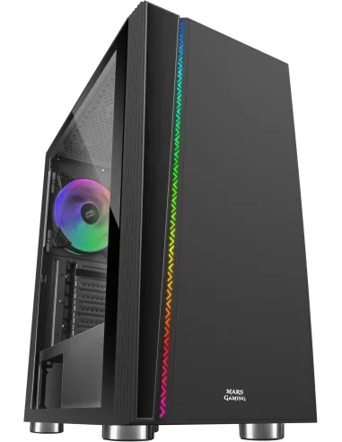 Mars Gaming MC8 Cristal Templado USB 3.1 Negra