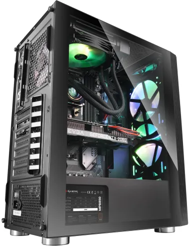 Mars Gaming MC8 Cristal Templado USB 3.1 Negra