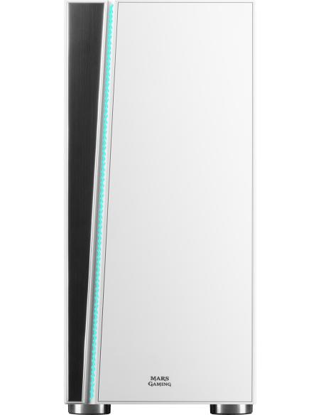 Mars Gaming MC8 Cristal Templado USB 3.1 Blanca