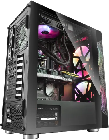 Mars Gaming MC9 Cristal Templado USB 3.0 Negra