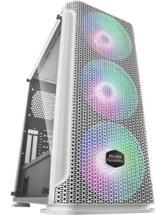 Mars Gaming MCEX Premium Mesh ARGB USB 3.0 Blanca