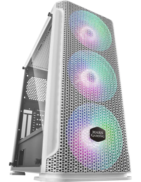 Mars Gaming MCEX Premium Mesh ARGB USB 3.0 Blanca