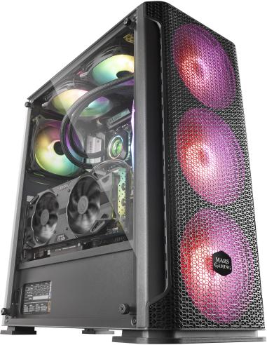 Mars Gaming MCEX Premium Mesh ARGB USB 3.0 Negra