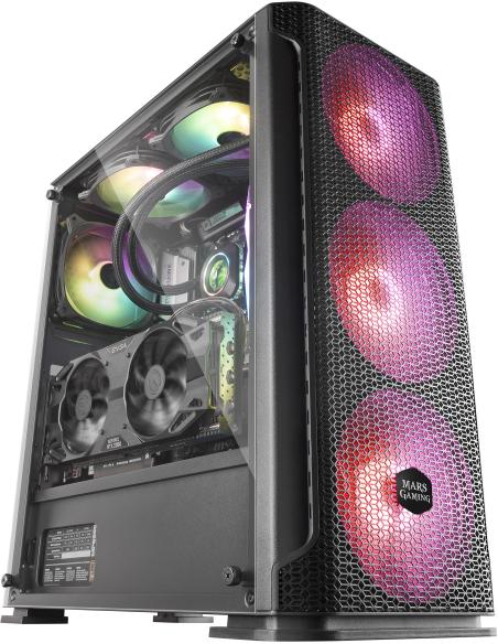 Mars Gaming MCEX Premium Mesh ARGB USB 3.0 Negra