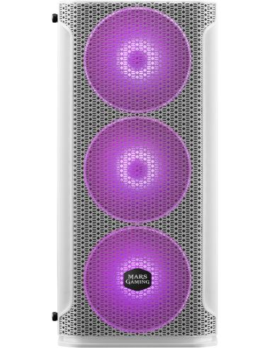 Mars Gaming MCEX Premium Mesh ARGB USB 3.0 Blanca