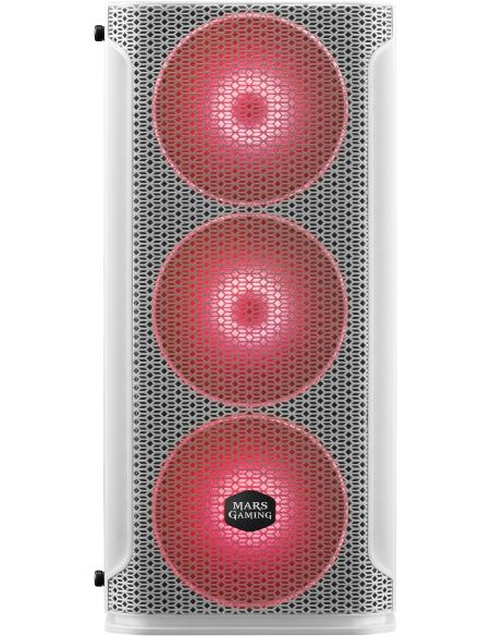 Mars Gaming MCEX Premium Mesh ARGB USB 3.0 Blanca