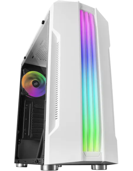Mars Gaming MCK Cristal Templado RGB USB 3.0 Blanca