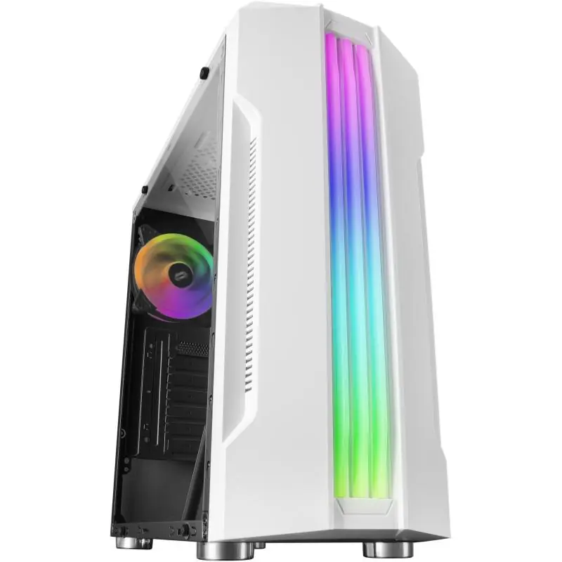 Mars Gaming MCK Cristal Templado RGB USB 3.0 Blanca