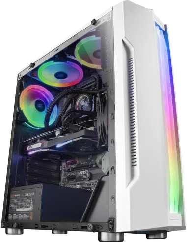 Mars Gaming MCK Cristal Templado RGB USB 3.0 Blanca
