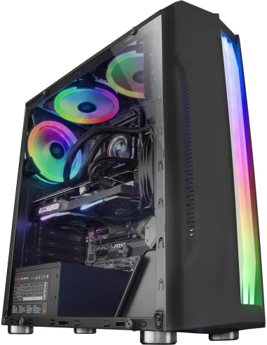 Mars Gaming MCK Cristal Templado RGB USB 3.0 Negra