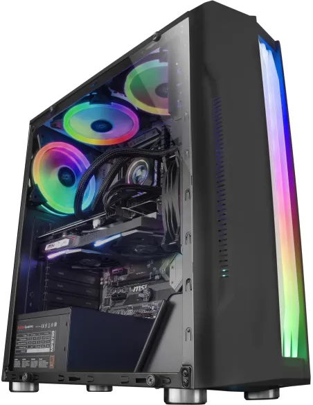 Mars Gaming MCK Cristal Templado RGB USB 3.0 Negra