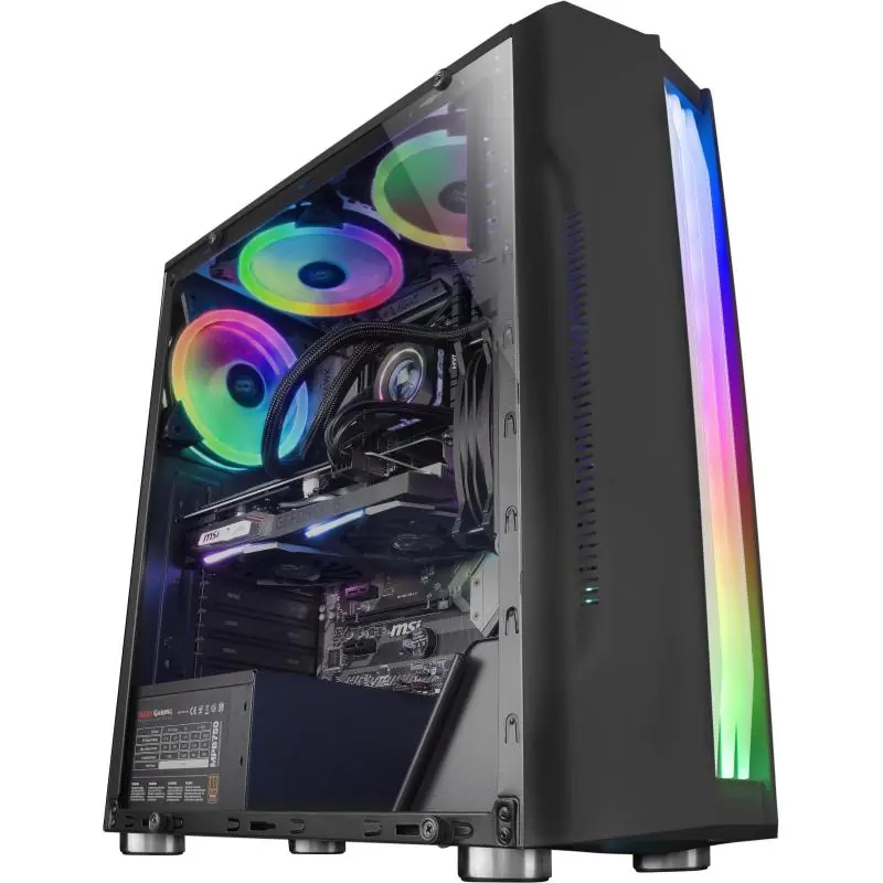 Mars Gaming MCK Cristal Templado RGB USB 3.0 Negra