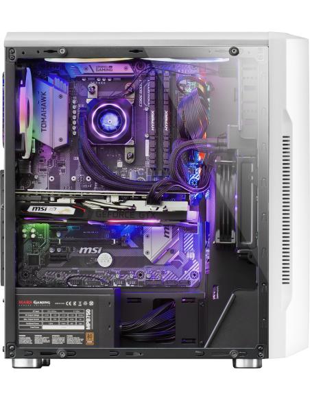 Mars Gaming MCK Cristal Templado RGB USB 3.0 Blanca