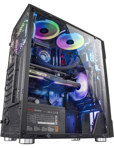 Mars Gaming MCK Cristal Templado RGB USB 3.0 Negra