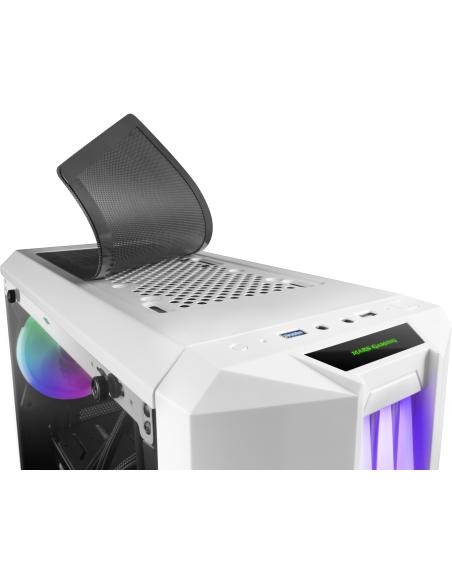 Mars Gaming MCK Cristal Templado RGB USB 3.0 Blanca
