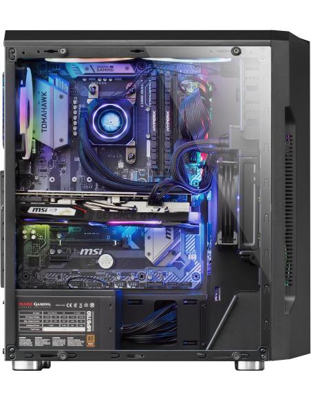 Mars Gaming MCK Cristal Templado RGB USB 3.0 Negra