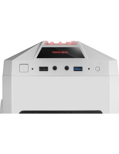 Mars Gaming MCK Cristal Templado RGB USB 3.0 Blanca