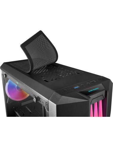 Mars Gaming MCK Cristal Templado RGB USB 3.0 Negra
