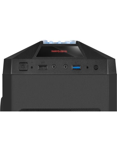 Mars Gaming MCK Cristal Templado RGB USB 3.0 Negra