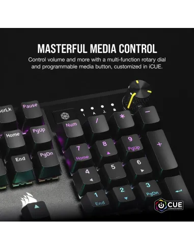 Corsair K70 Core RGB Teclado Mecánico Gaming USB-A MLX Red Negro
