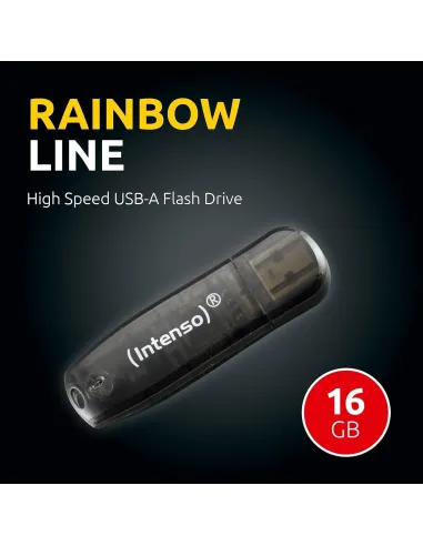 Intenso Rainbow Line 16GB USB 2.0 Negro