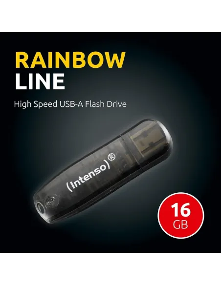 Intenso Rainbow Line 16GB USB 2.0 Negro