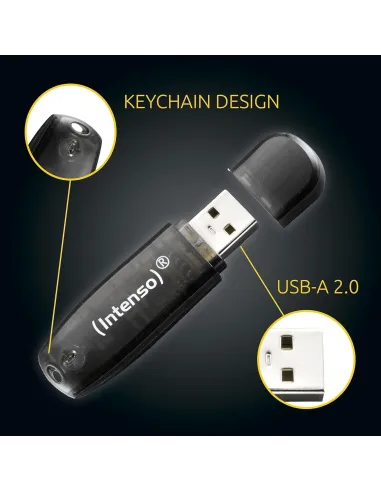 Intenso Rainbow Line 16GB USB 2.0 Negro