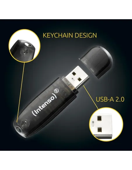 Intenso Rainbow Line 16GB USB 2.0 Negro