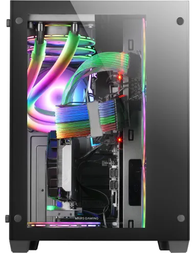 Mars Gaming MCV3 Cristal Templado USB 3.0 Negro