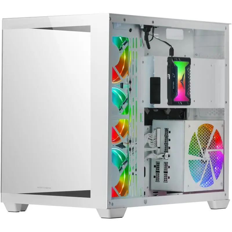 Mars Gaming MCV4 XXL Premium E-ATX Cristal Templado Edición Blanca