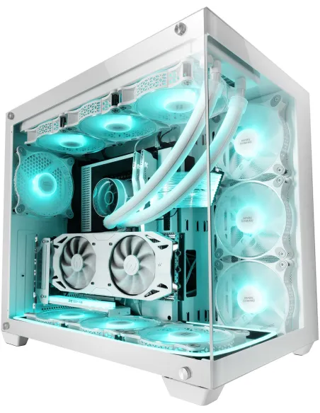 Mars Gaming MCV4 XXL Premium E-ATX Cristal Templado Edición Blanca