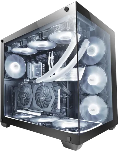 Mars Gaming MCV4 XXL Premium E-ATX Cristal Templado Edición Negra