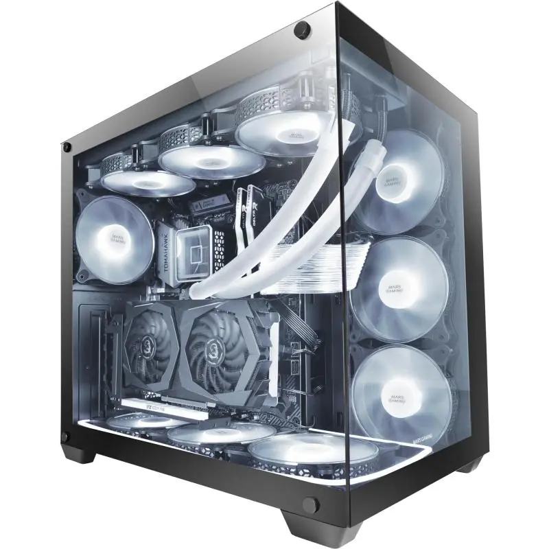 Mars Gaming MCV4 XXL Premium E-ATX Cristal Templado Edición Negra