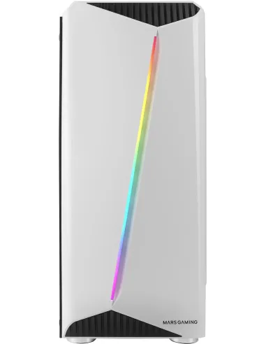 Mars Gaming MCX ATX Cristal Templado USB 3.0 RGB Blanca