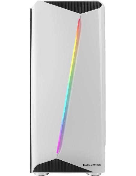 Mars Gaming MCX ATX Cristal Templado USB 3.0 RGB Blanca
