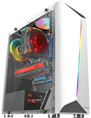 Mars Gaming MCX ATX Cristal Templado USB 3.0 RGB Blanca