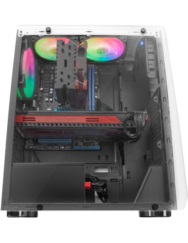 Mars Gaming MCX ATX Cristal Templado USB 3.0 RGB Blanca