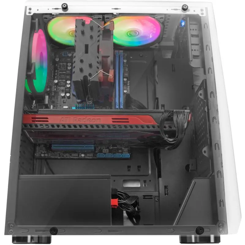 Mars Gaming MCX ATX Cristal Templado USB 3.0 RGB Blanca