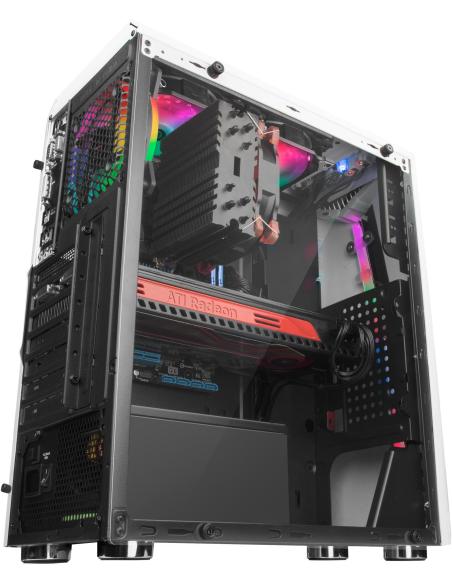 Mars Gaming MCX ATX Cristal Templado USB 3.0 RGB Blanca