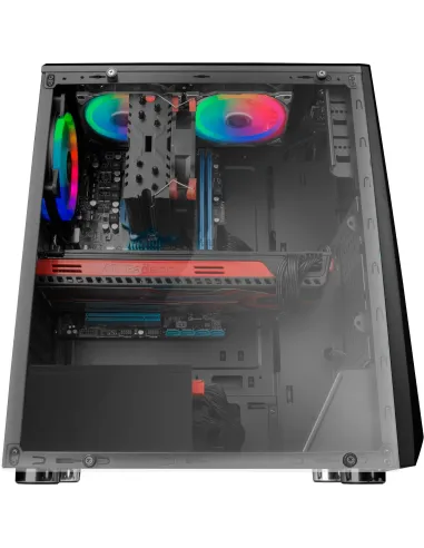Mars Gaming MCX ATX Cristal Templado USB 3.0 RGB Negra