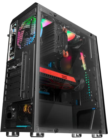 Mars Gaming MCX ATX Cristal Templado USB 3.0 RGB Negra