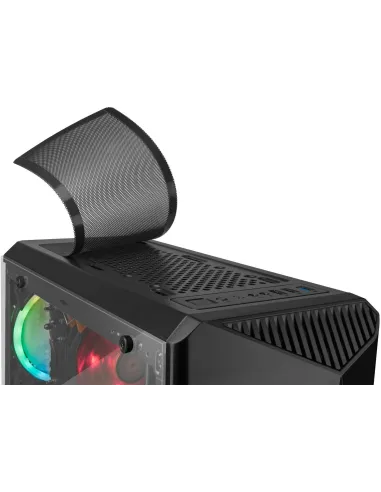 Mars Gaming MCX ATX Cristal Templado USB 3.0 RGB Negra