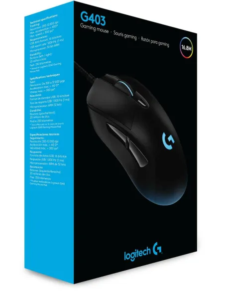 Logitech G403 Hero Ratón Gaming 25600DPI