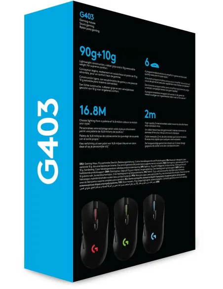 Logitech G403 Hero Ratón Gaming 25600DPI