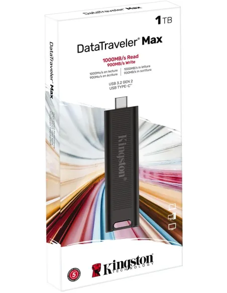 Kingston DataTraveler Max 1TB USB 3.2 Gen 2 Negro