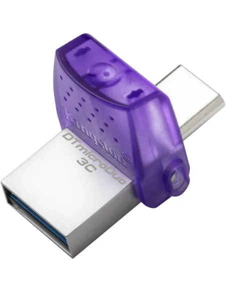 Kingston DataTraveler microDuo 3C 128 GB USB-C/A 3.2 Gen 1 (3.1 Gen 1) Púrpura