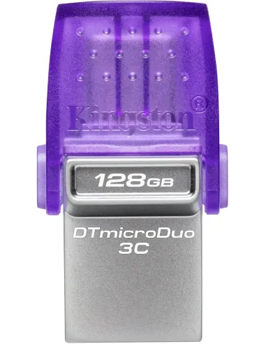 Kingston DataTraveler microDuo 3C 128 GB USB-C/A 3.2 Gen 1 (3.1 Gen 1) Púrpura