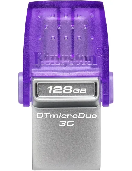 Kingston DataTraveler microDuo 3C 128 GB USB-C/A 3.2 Gen 1 (3.1 Gen 1) Púrpura