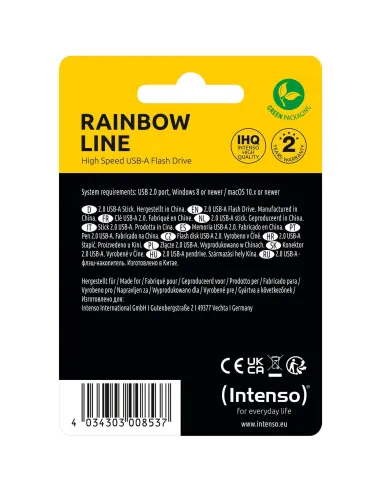 Intenso Rainbow Line 8GB USB 2.0 Verde