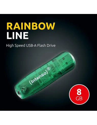 Intenso Rainbow Line 8GB USB 2.0 Verde